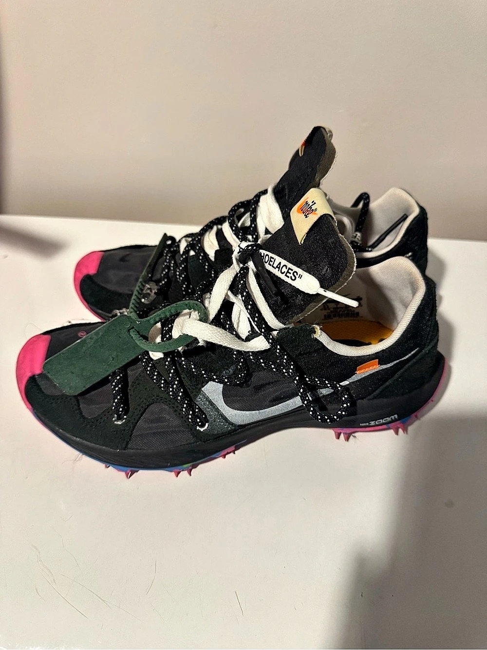 Nike x Off-White Air Zoom Terra Kiger 5 Sneakers Black & Pink